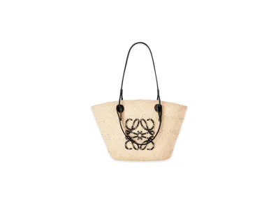 LOEWE Anagram Basket Bag Medium "Natural/Black"