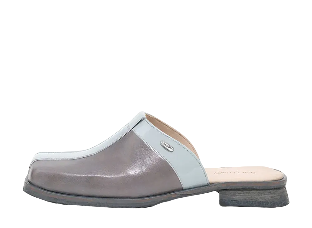 OUR LEGACY Blunt Mule French Leather "Deep Sky" A2247SDS