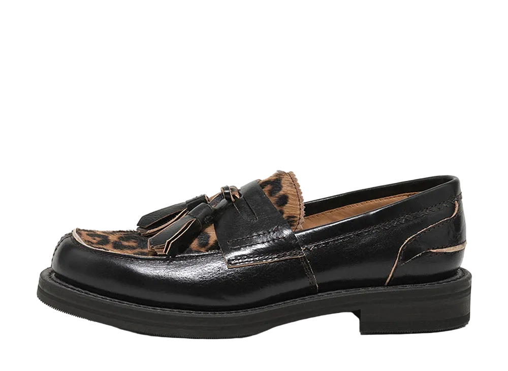 OUR LEGACY Tassel Loafer French Leather Hair On Hide "Honky Tonk Leo" A2247THT