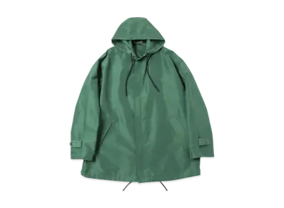 AURALEE Silk Polyester Grosgrain Hooded Blouson "Green"