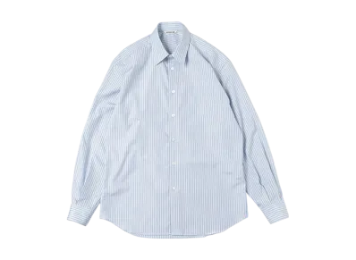 AURALEE 22SS Finx Stripe Shirts "Blue Stripe"