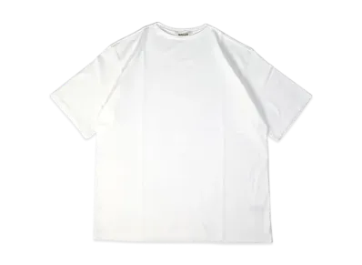 AURALEE Luster Plating Narrow Boat Neck Tee "White"