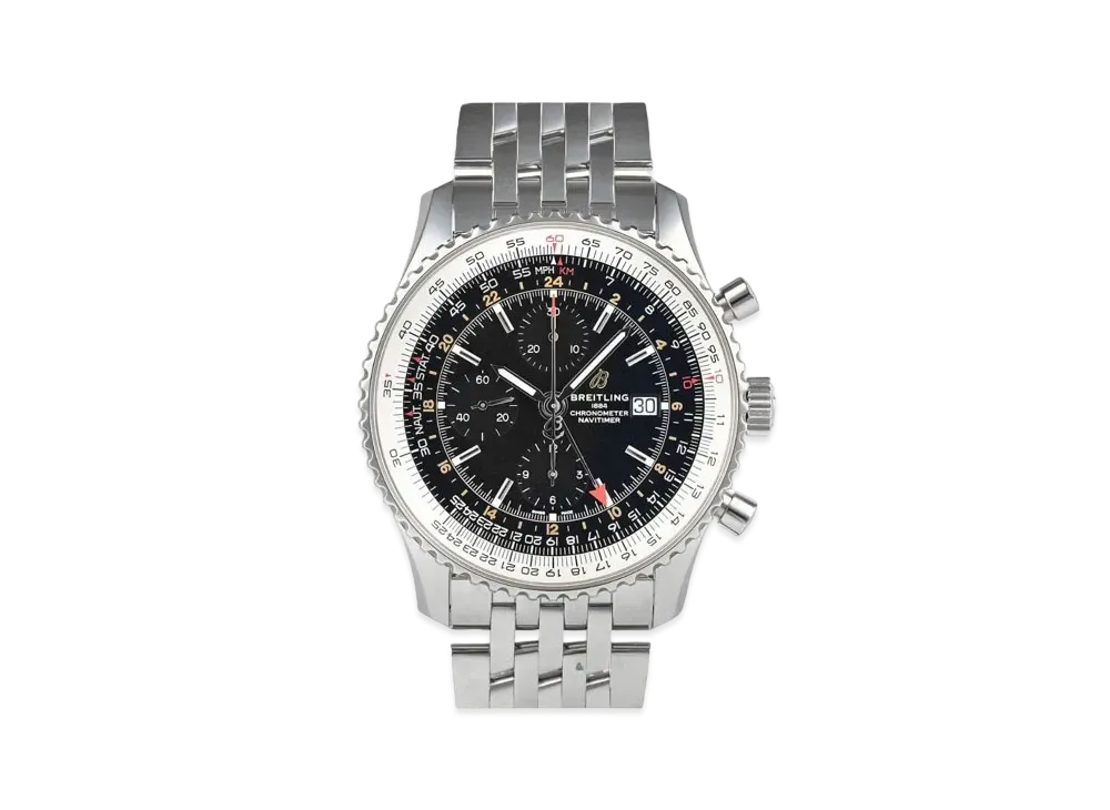 Breitling Navitimer 01 Chronograph GMT 46 "Black/Stainless Steel"
