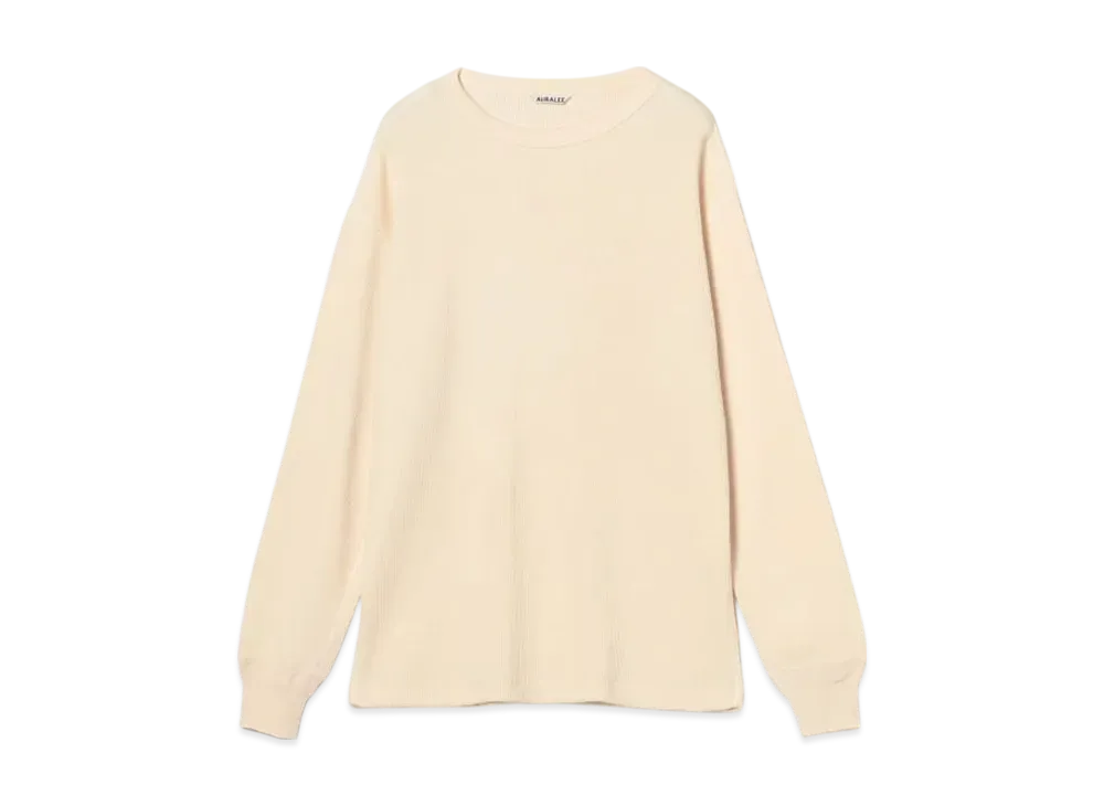 AURALEE Wool Cotton Thermal P/O "Ivory"
