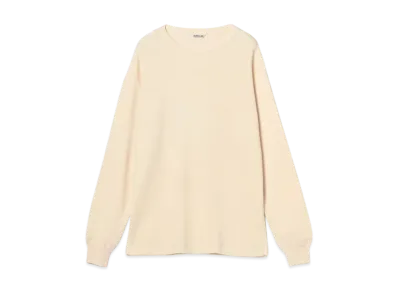 AURALEE Wool Cotton Thermal P/O "Ivory"