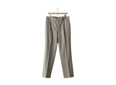 AURALEE Super Fine Tropical Wool Slacks "Gray Beige"