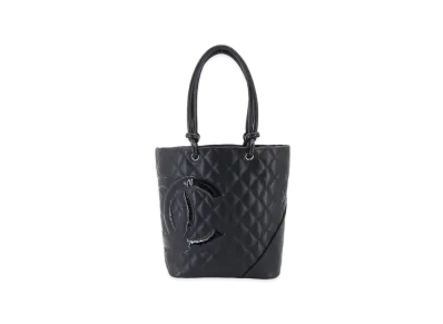 CHANEL Cambon Line Medium Tote Bag MM "Black/Enamel"