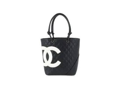 CHANEL Cambon Line Medium Tote Bag MM "Black/White"