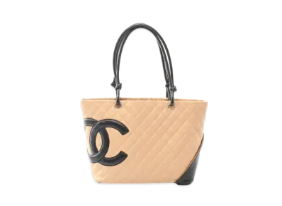 CHANEL Cambon Line Large Tote Bag GM "Beige/Black"