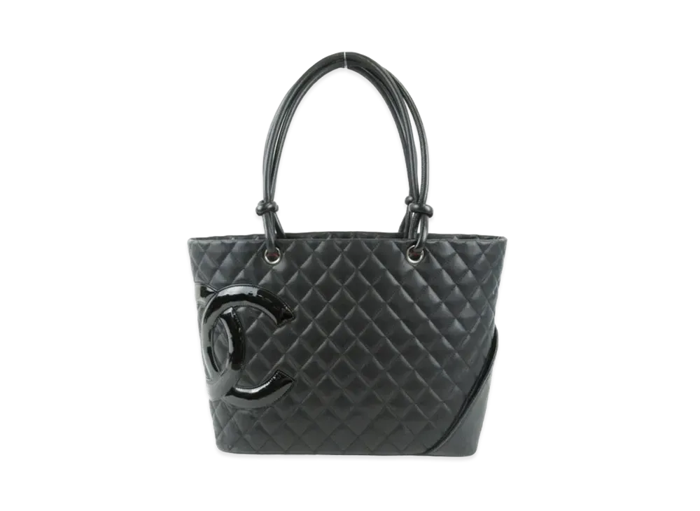 CHANEL Cambon Line Large Tote Bag GM "Black/Enamel"