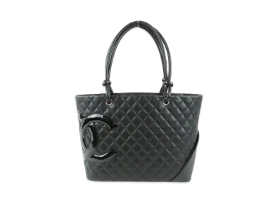 CHANEL Cambon Line Large Tote Bag GM "Black/Enamel"