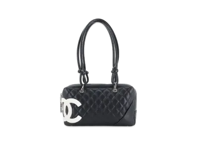 CHANEL Cambon Line Bowler Bag "Black/White"