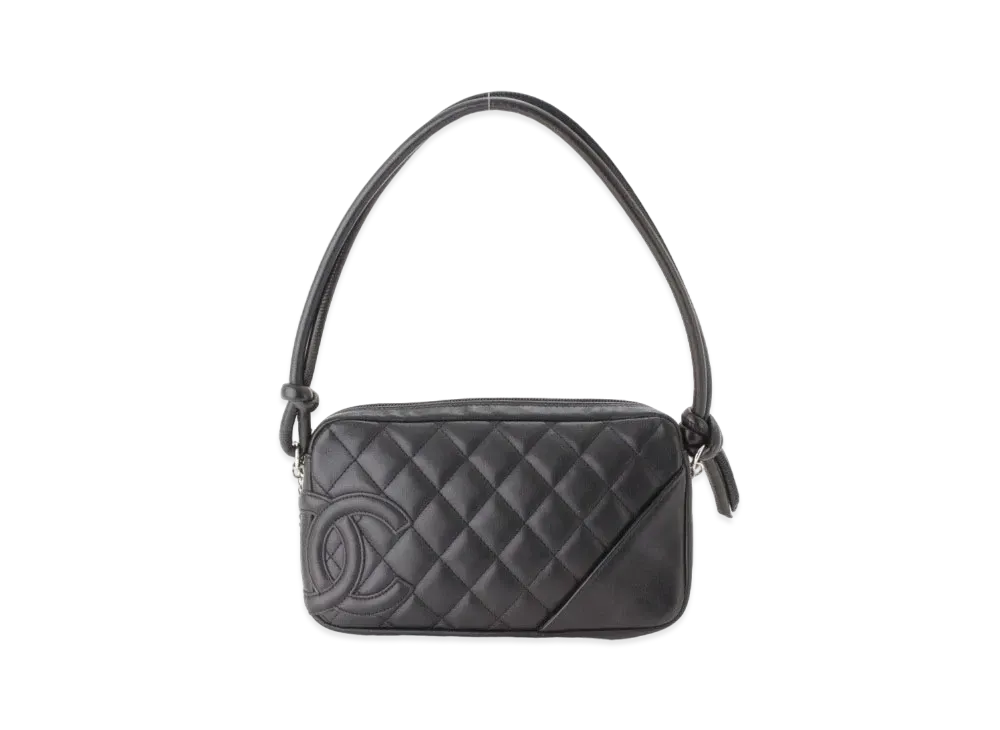 CHANEL Cambon Line Accessory Pouch Shoulder Bag "Black"