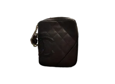 CHANEL Cambon Line Small Pochette Crossbody Bag Mini "Black/Enamel"