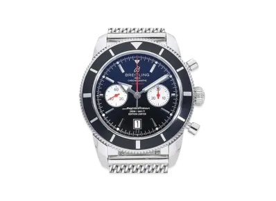 Breitling Superocean Heritage Chronograph World Exclusive 1000 "Black/Silver/Stainless Steel"