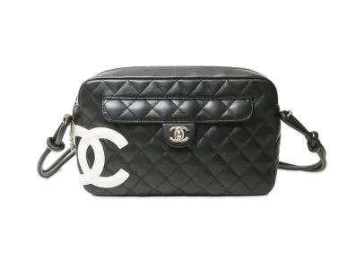 CHANEL Cambon Line Camera Bag "Black/White"