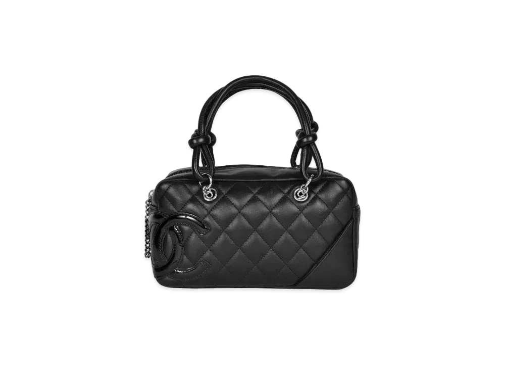 CHANEL Cambon Line Small Bowler Bag Mini "Black/Enamel"