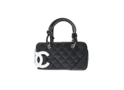 CHANEL Cambon Line Small Bowler Bag Mini "Black/White"