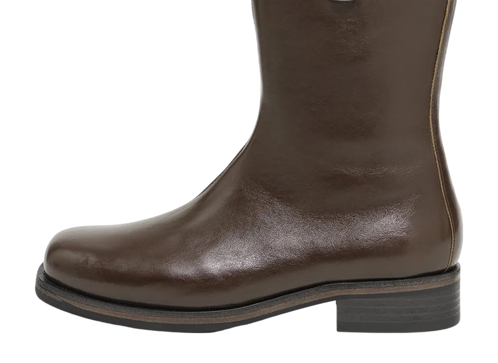 OUR LEGACY Camion Boot Italian Calf Leather "Olive" A3207CO