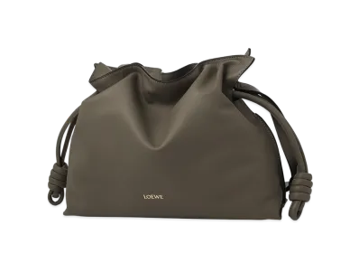 LOEWE Flamenco Clutch "Dark Khaki Green"