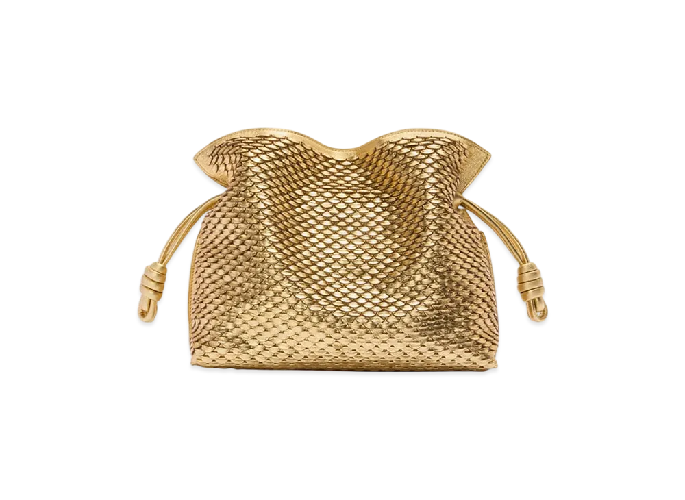 LOEWE Flamenco Clutch Medium "Gold"