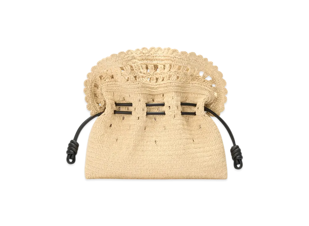 LOEWE Flamenco Clutch Medium "Natural"