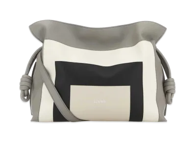 LOEWE Women's Nappa Leather X Josef And Anni Albers Medium Flamenco Clutch "Multicolor"