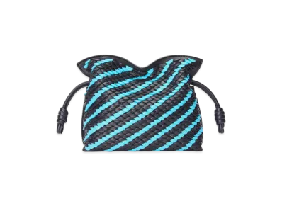 LOEWE Flamenco Clutch Mini "Dark Ink/Sky Blue"