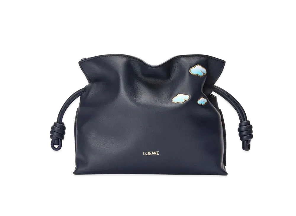 LOEWE Mini Flamenco Clutch in Nappa Calfskin "Dark Ink"