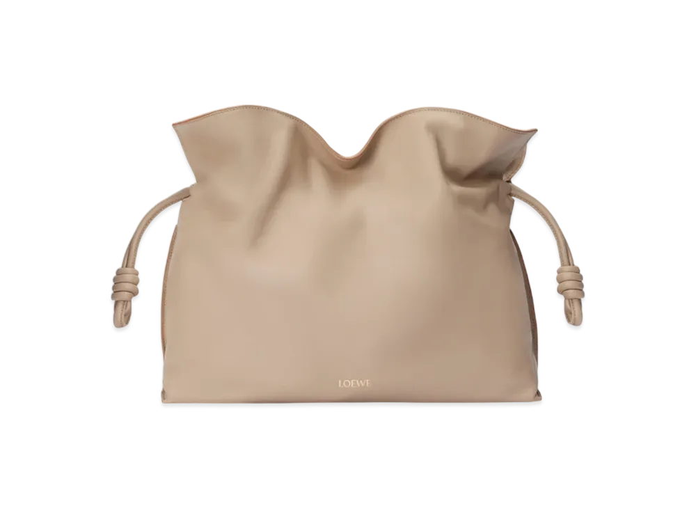 LOEWE Flamenco Clutch Large "Sand"