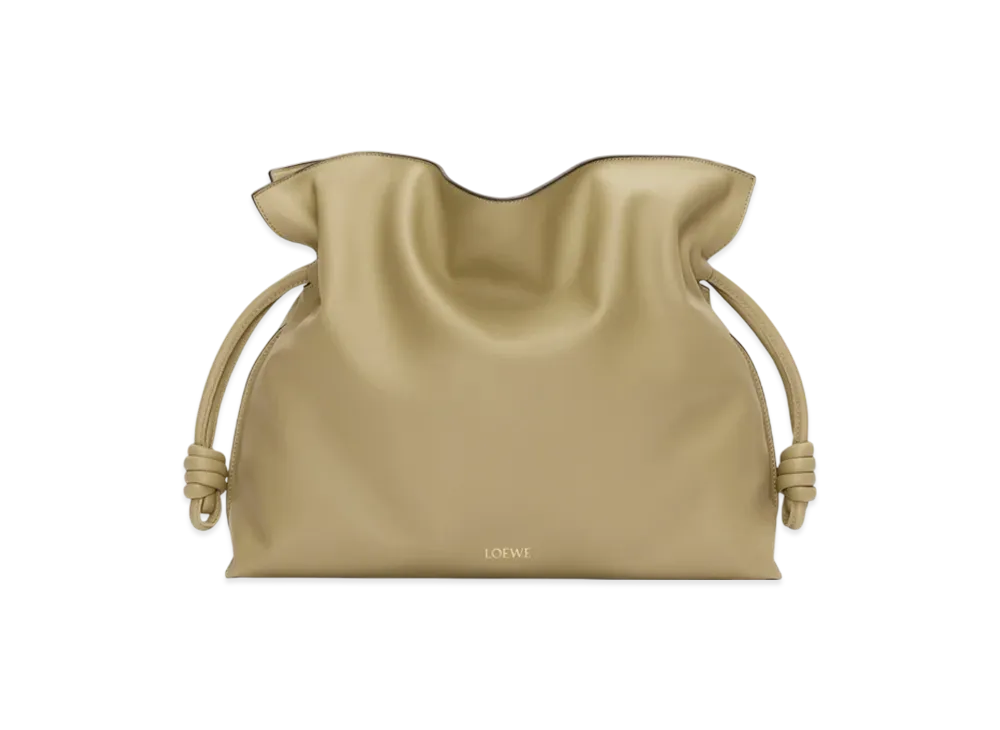 LOEWE Flamenco Clutch Large "Clay Green"