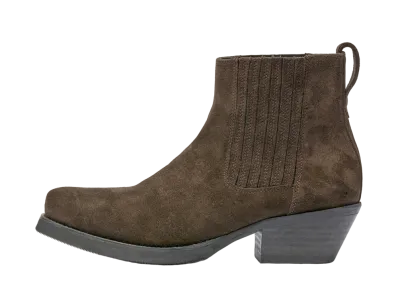OUR LEGACY Cuban Boot Suede "Espresso" A4207CES