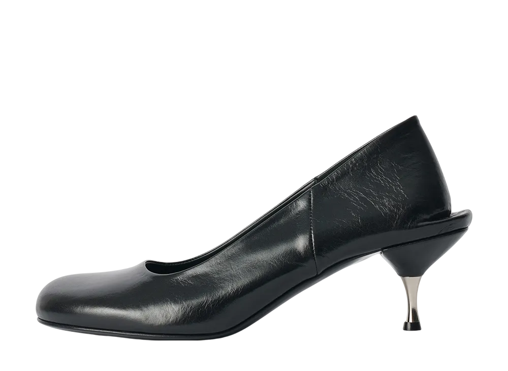 Our Legacy Women's Declined Heel "True Dye Black Leather"