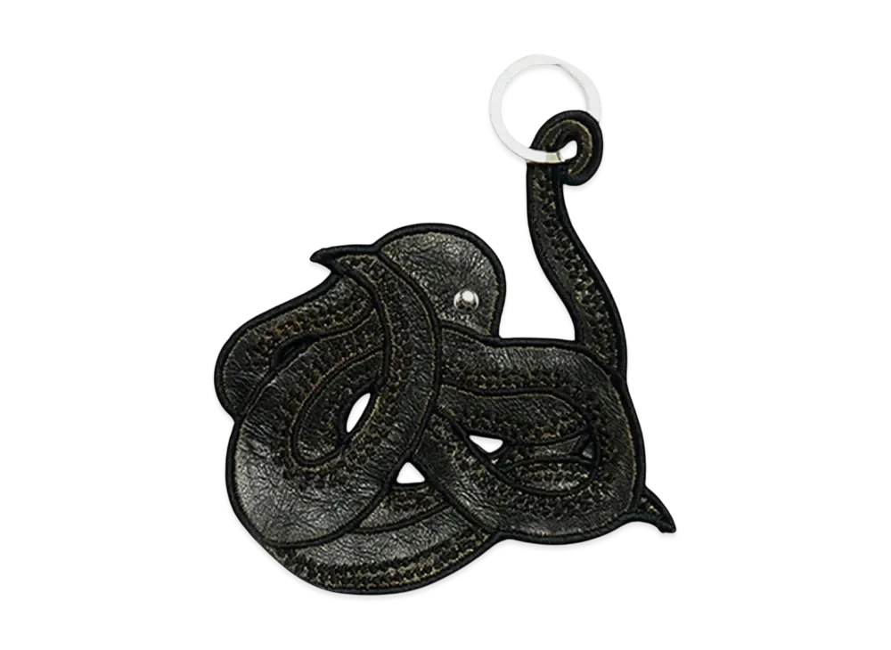 OUR LEGACY Squid Keyring Leather "Black" A4248SKB