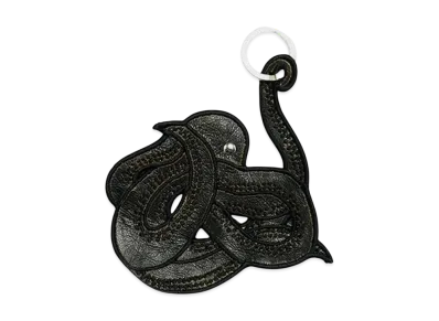 OUR LEGACY Squid Keyring Leather "Black" A4248SKB