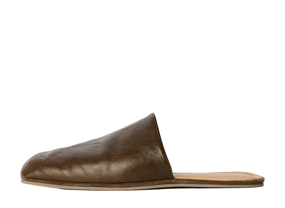 Our Legacy Cigarr Slipper "True Dye Olive Leather"