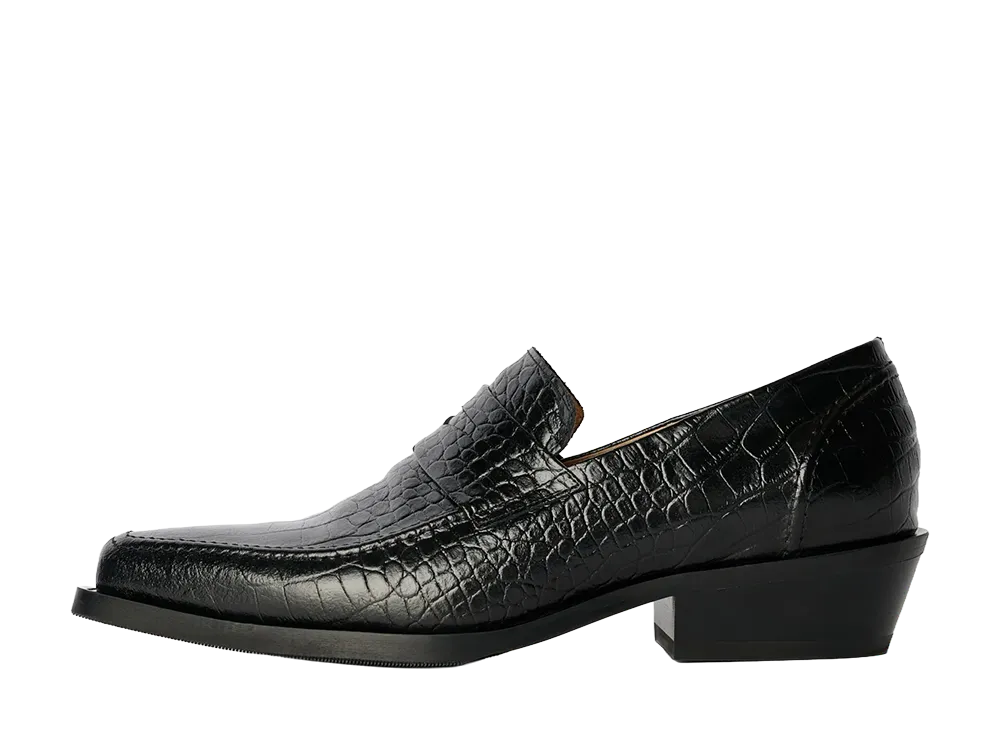 Our Legacy Cypher Loafer "Licorice Croc Bull Hide"