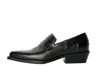 Our Legacy Cypher Loafer "Licorice Croc Bull Hide"