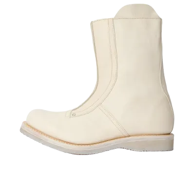 Our Legacy Moto Boot "Dirty White Waxed Suede"