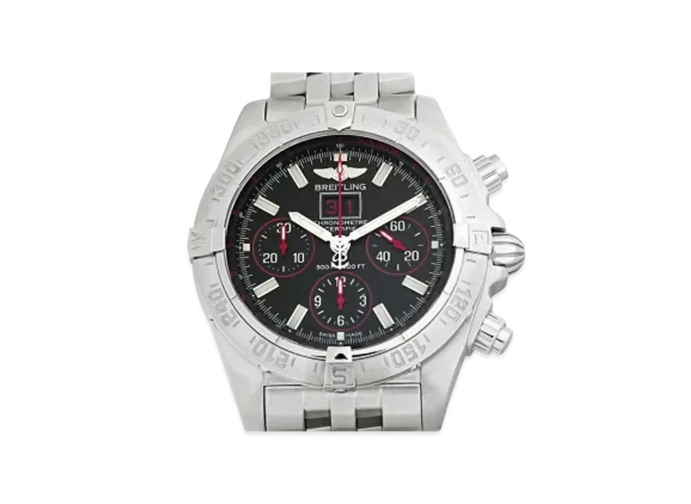 Breitling Blackbird Redstrike World Exclusive 2000 "Black/Stainless Steel"