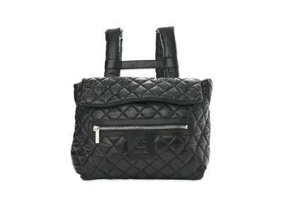CHANEL COCO Cocoon Nylon Backpack "Black"
