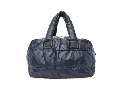 CHANEL COCO Cocoon Nylon Tote Bag "Navy"