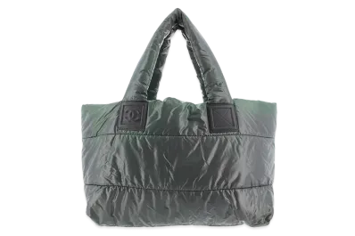 CHANEL COCO Cocoon Nylon Tote Bag "Gray"