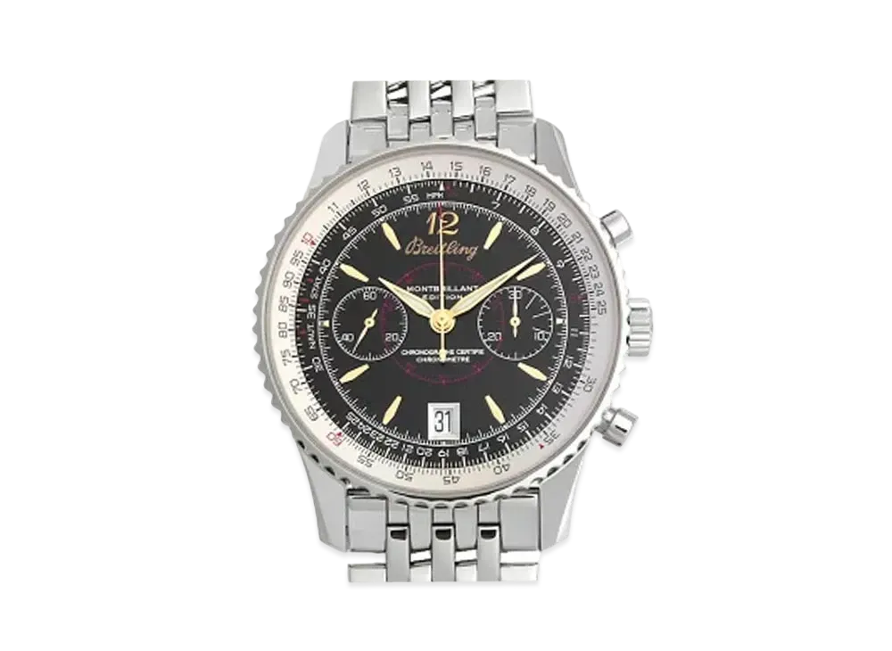 Breitling Montbrillant Edition "Black/Stainless Steel"