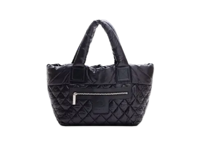 CHANEL COCO Cocoon Nylon Tote Bag "Black"