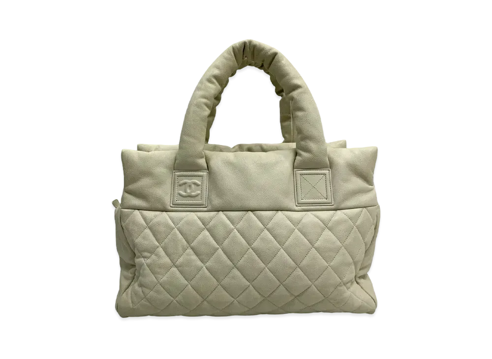 貴重色】シャネル CHANEL トートバッグ ホワイト キャビアスキン 貴重色】シャネル CHANEL トートバッグ ホワイト キャビアスキン