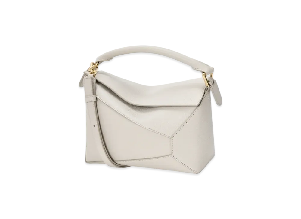 LOEWE Puzzle Edge Bag Small "Light Ghost"