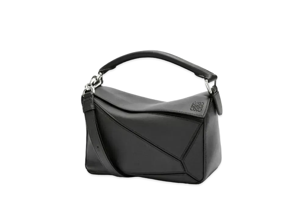 LOEWE Mini Puzzle Bag In Classic Calfskin "Black"