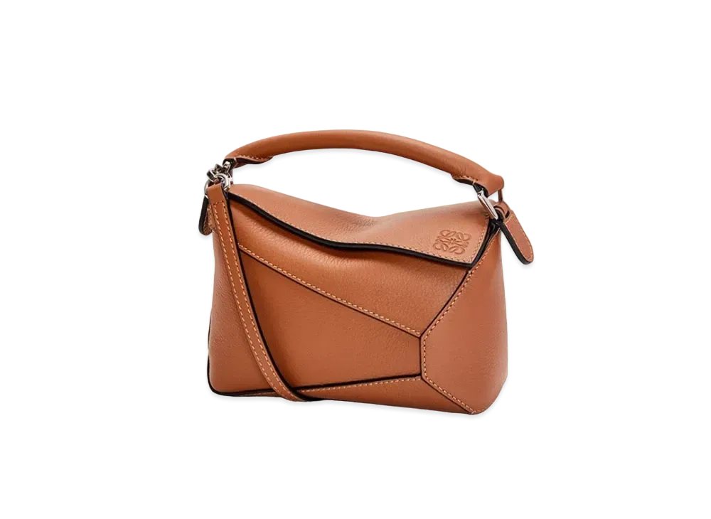 LOEWE Mini Puzzle Bag In Classic Calfskin "Tan"