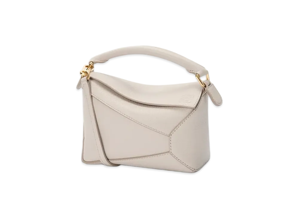LOEWE Puzzle Edge Bag Mini "Light Ghost"